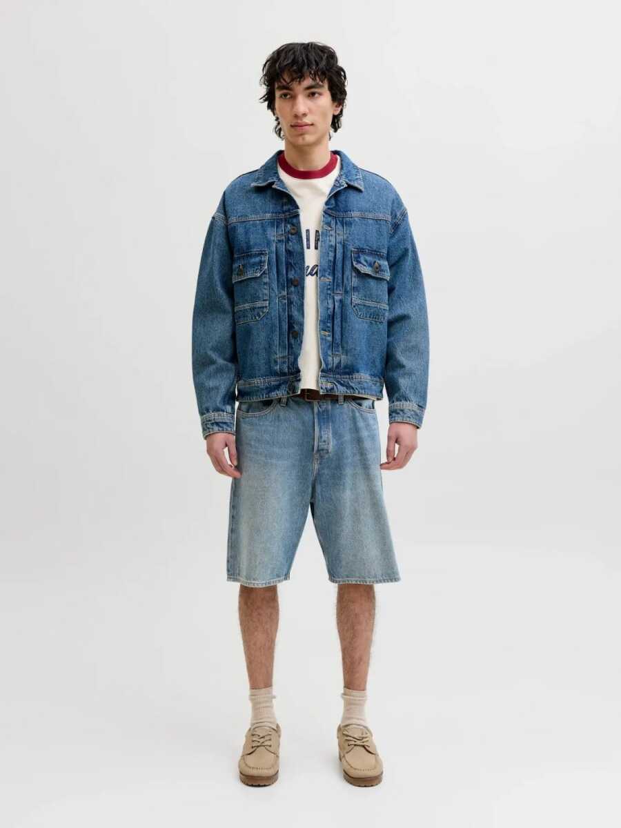 Jack Jones Alex Classıc Baggy Fit Erkek Jean Şort 12269532 - 2