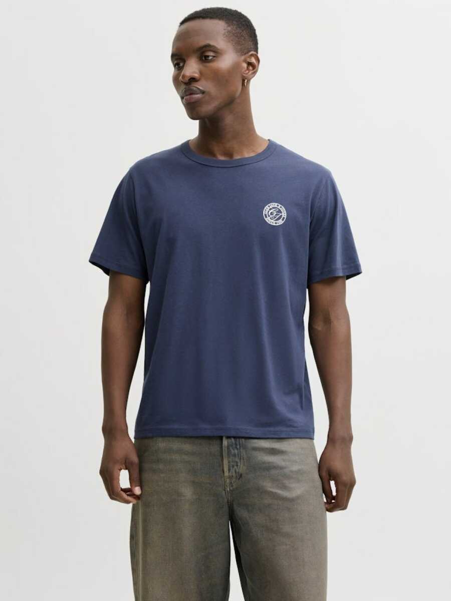 Jack Jones Allıan Relax Fit Bisiklet Yaka Erkek Tişört 12288107 - 1