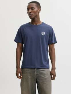 Jack Jones Allıan Relax Fit Bisiklet Yaka Erkek Tişört 12288107