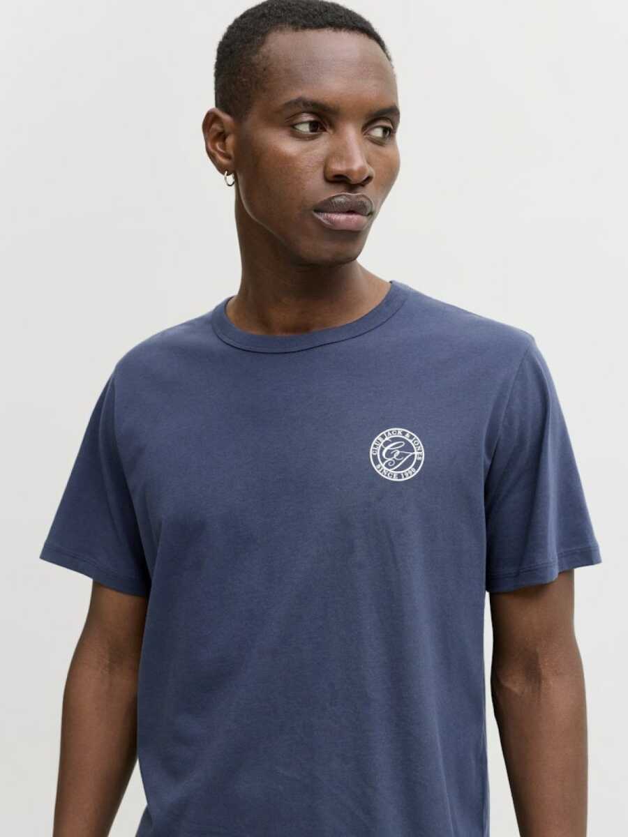 Jack Jones Allıan Relax Fit Bisiklet Yaka Erkek Tişört 12288107 - 3