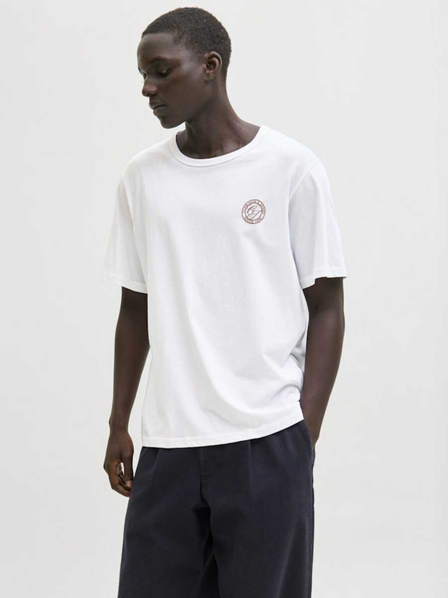 Jack Jones Allıan Relax Fit Bisiklet Yaka Erkek Tişört 12288107 - 1