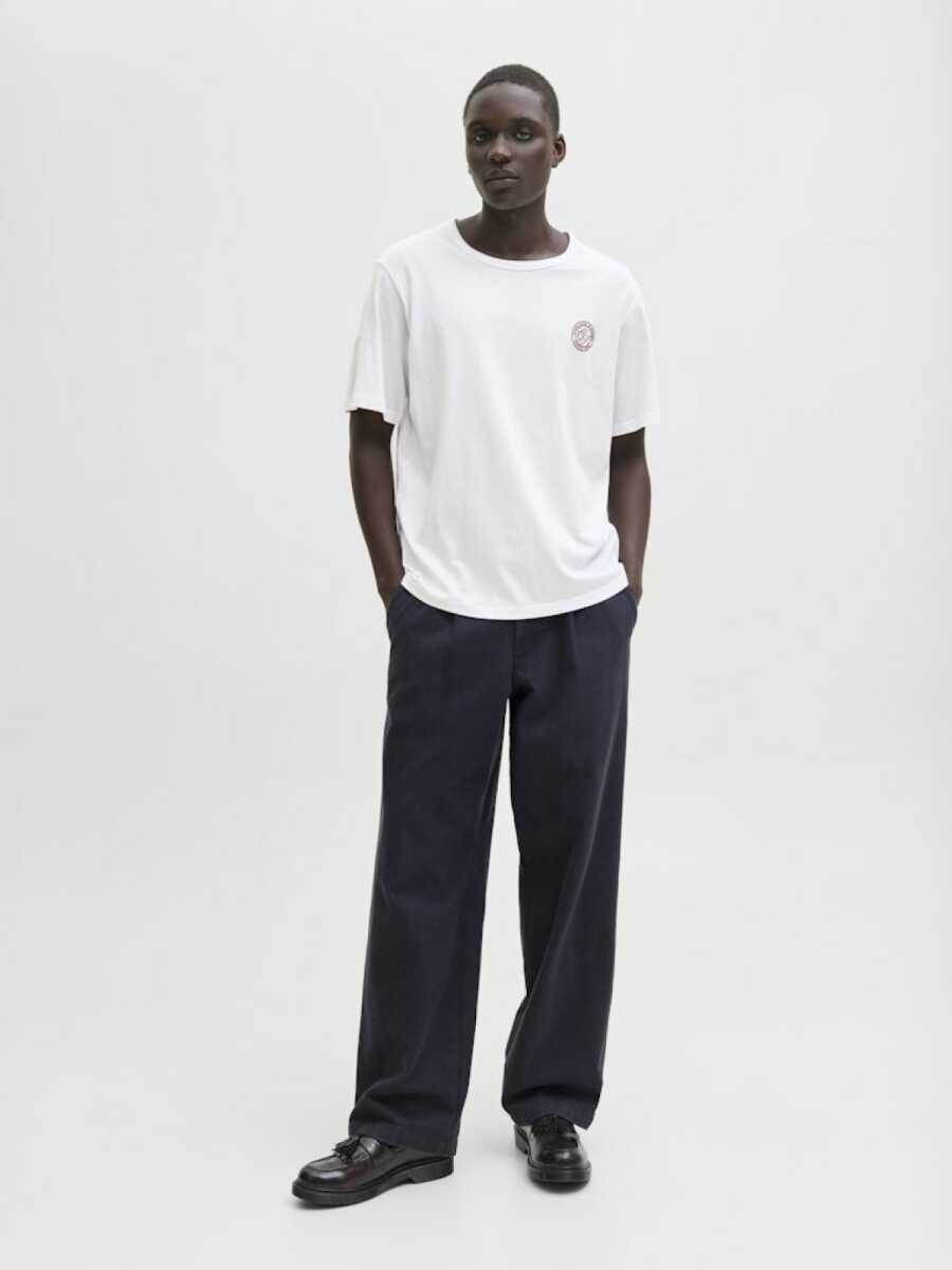 Jack Jones Allıan Relax Fit Bisiklet Yaka Erkek Tişört 12288107 - 2
