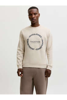 Jack Jones Benson Regular Fit Bisiklet Yaka Erkek Sweat 12298497 