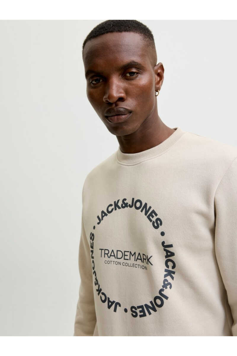 Jack Jones Benson Regular Fit Bisiklet Yaka Erkek Sweat 12298497 - 3