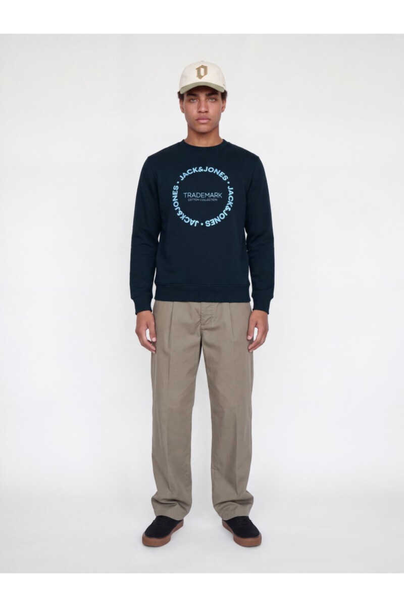 Jack Jones Benson Regular Fit Bisiklet Yaka Erkek Sweat 12298497 - 1