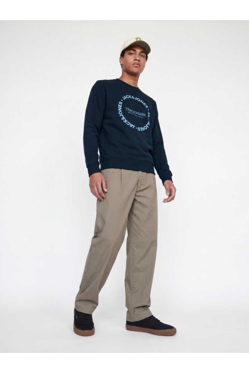 Jack Jones Benson Regular Fit Bisiklet Yaka Erkek Sweat 12298497 - 2