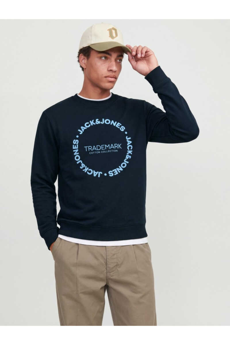 Jack Jones Benson Regular Fit Bisiklet Yaka Erkek Sweat 12298497 - 4