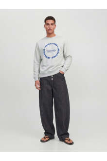 Jack Jones Benson Regular Fit Bisiklet Yaka Erkek Sweat 12298497 
