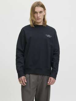 Jack Jones Blachad Brandıng Bisiklet Yaka Erkek Sweat 12261386