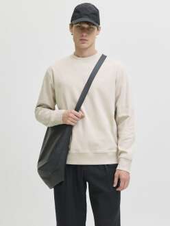 Jack Jones Blachad Brandıng Bisiklet Yaka Erkek Sweat 12261386