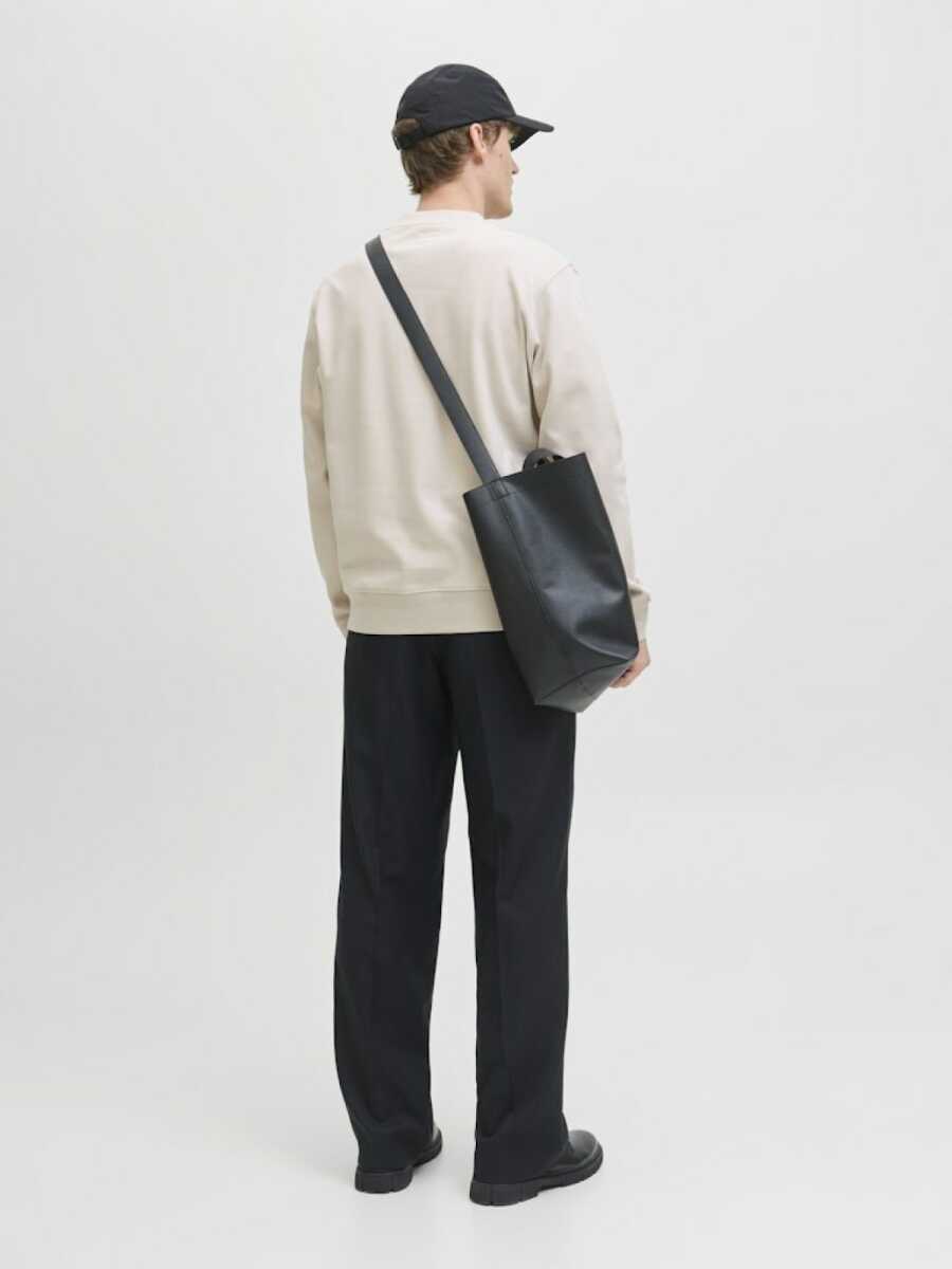 Jack Jones Blachad Brandıng Bisiklet Yaka Erkek Sweat 12261386 - 5