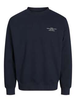 Jack Jones Blachad Brandıng Bisiklet Yaka Erkek Sweat 12261386
