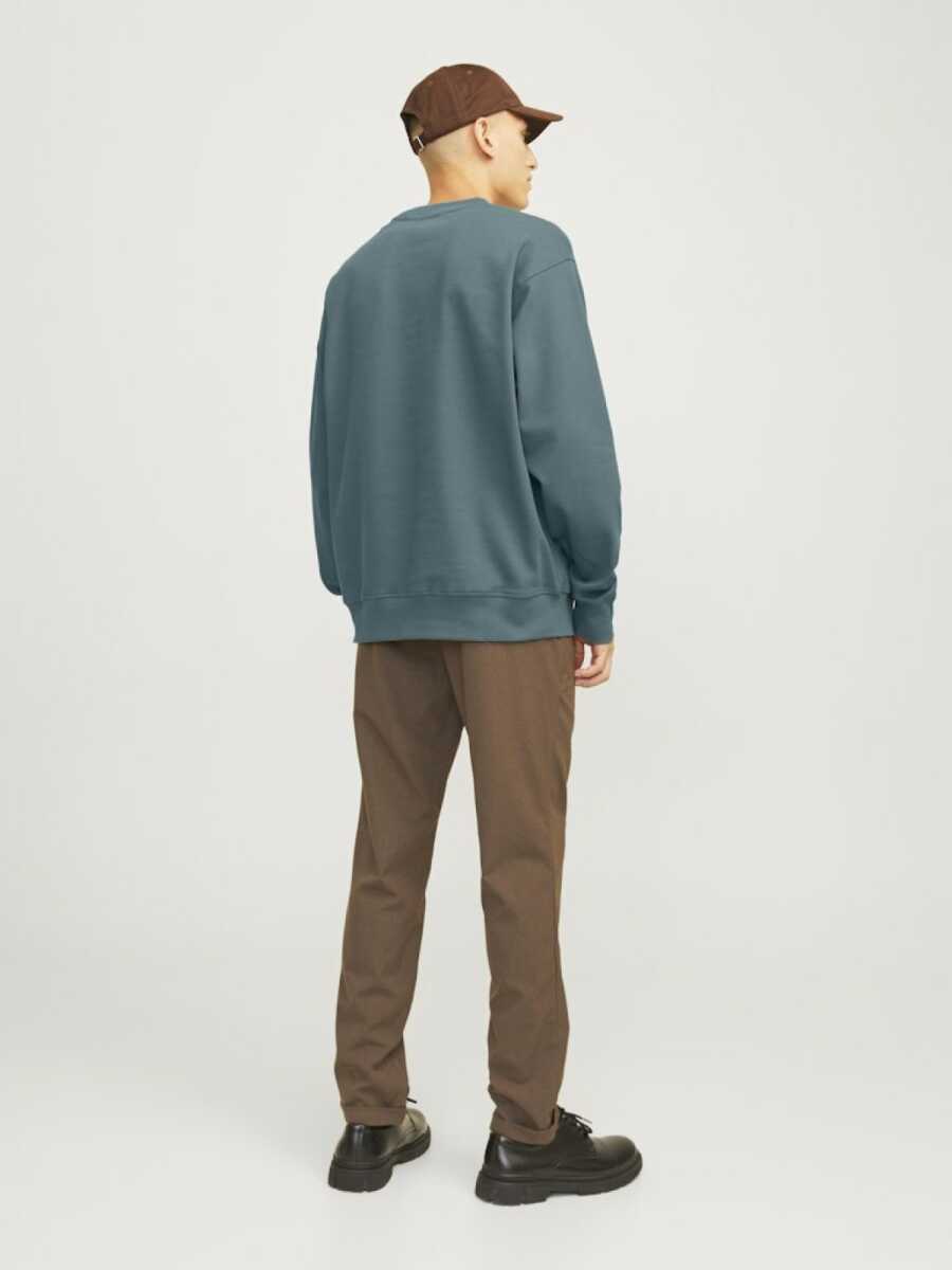 Jack Jones Blachad Brandıng Bisiklet Yaka Erkek Sweat 12261386 - 3
