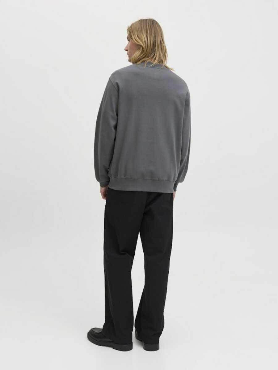Jack Jones Blachad Brandıng Bisiklet Yaka Erkek Sweat 12261386 - 4
