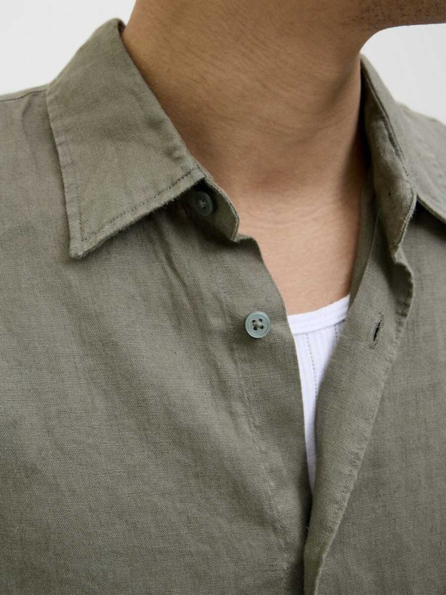 Jack Jones Blalawrence Relax Fit Keten Erkek Gömlek 12273907 - 2