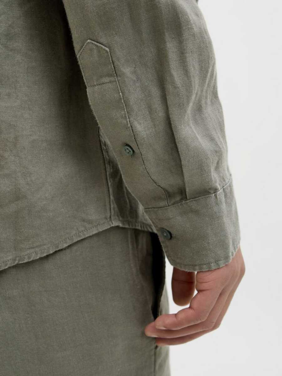 Jack Jones Blalawrence Relax Fit Keten Erkek Gömlek 12273907 - 3