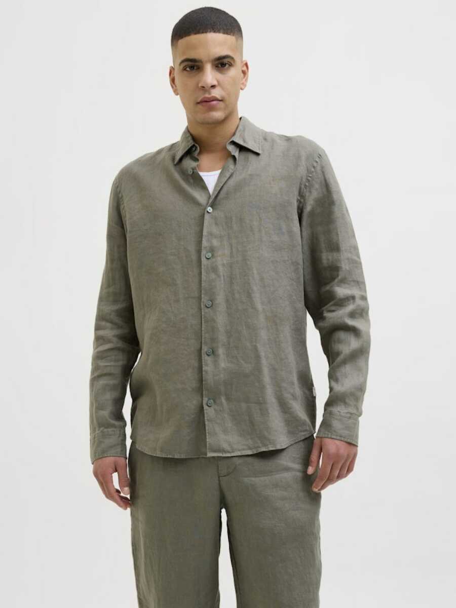 Jack Jones Blalawrence Relax Fit Keten Erkek Gömlek 12273907 - 4