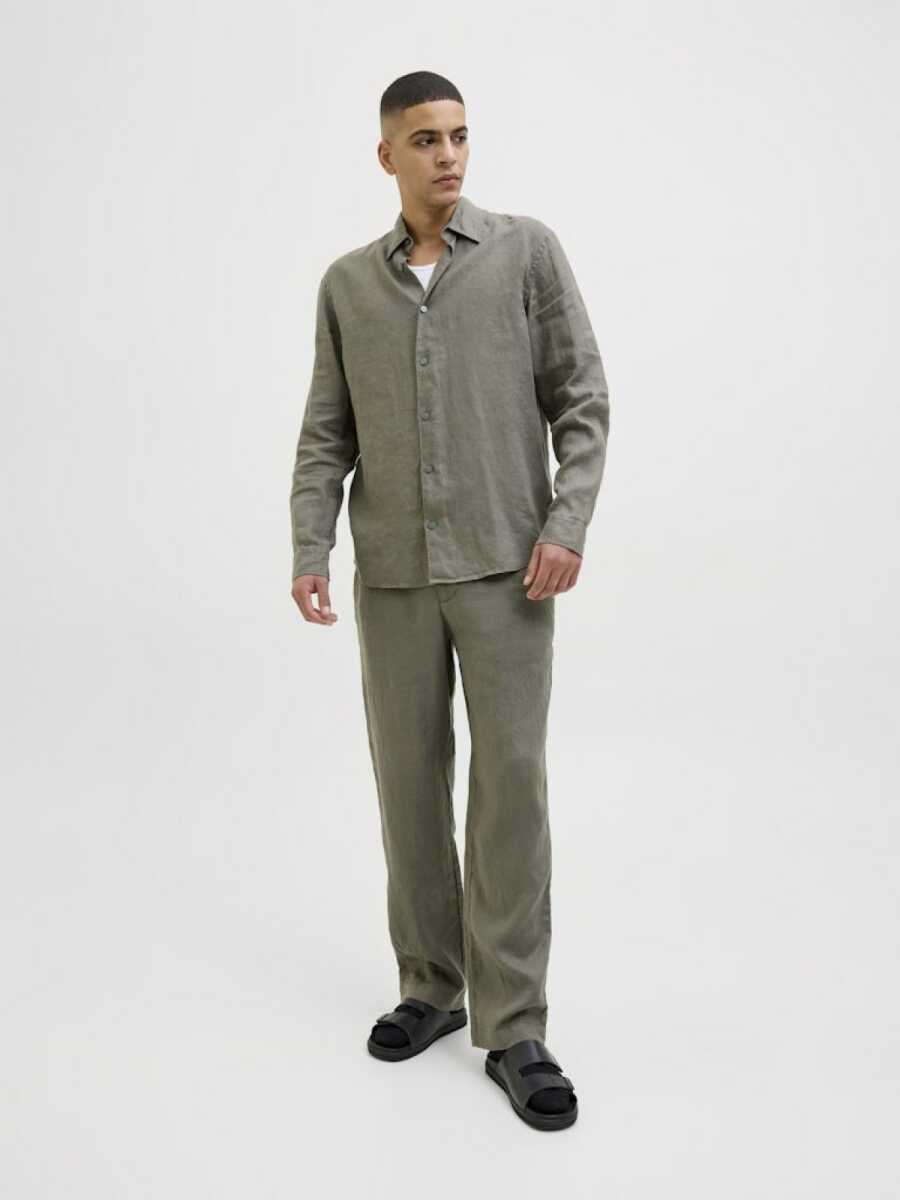 Jack Jones Blalawrence Relax Fit Keten Erkek Gömlek 12273907 - 5