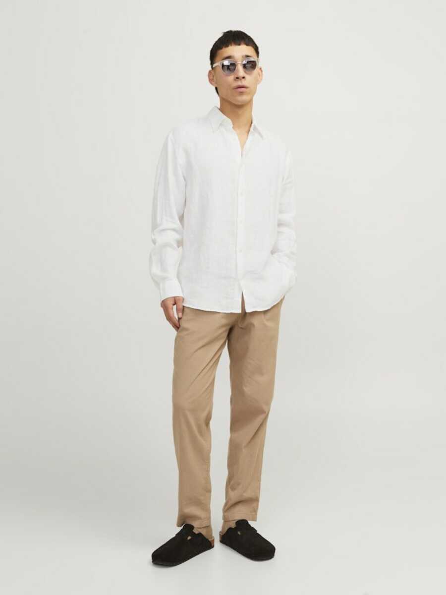 Jack Jones Blalawrence Relax Fit Keten Erkek Gömlek 12273907 - 3