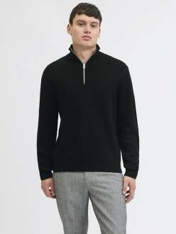 Jack Jones Blamılano Fermuarlı YakaRelax Fit Erkek Kazak 12259664