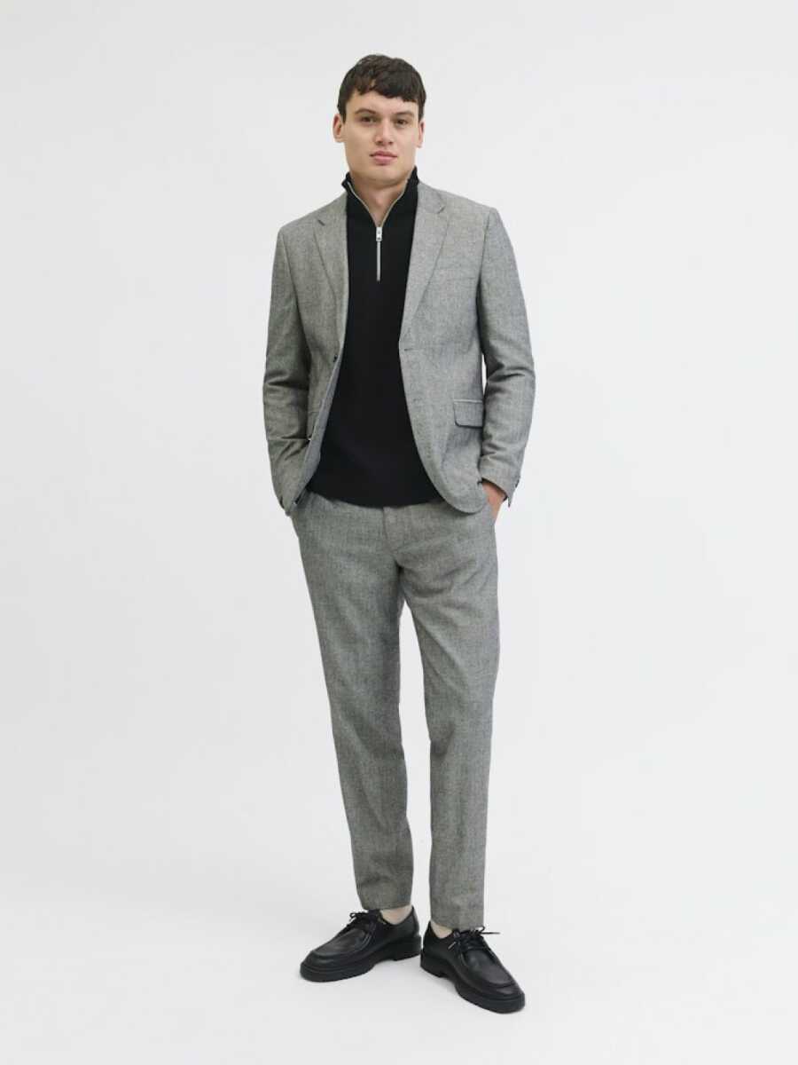 Jack Jones Blamılano Fermuarlı YakaRelax Fit Erkek Kazak 12259664 - 2