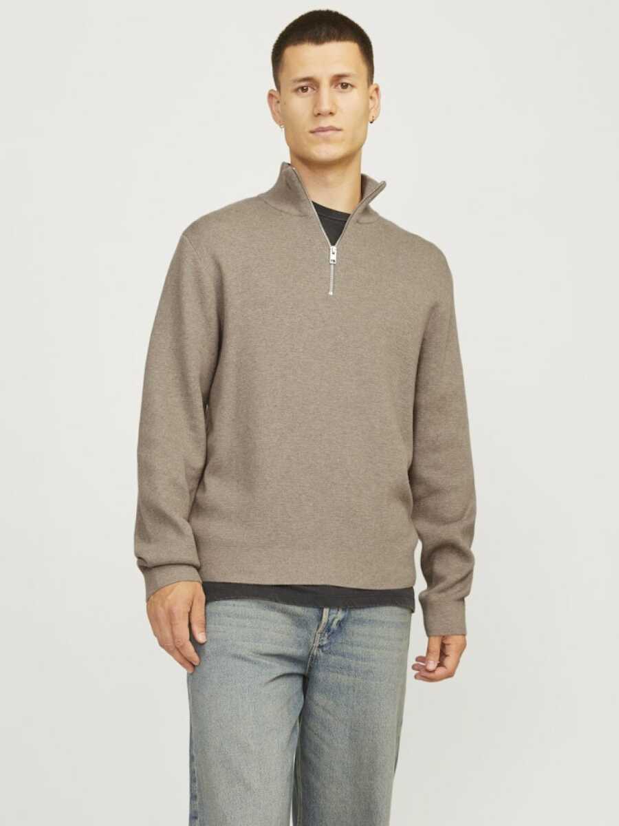 Jack Jones Blamılano Fermuarlı YakaRelax Fit Erkek Kazak 12259664 - 1
