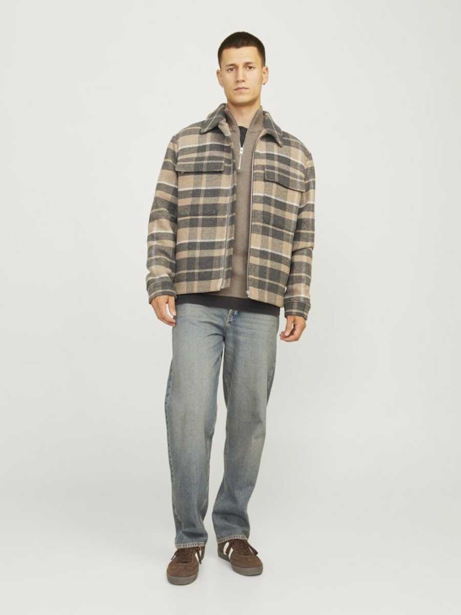 Jack Jones Blamılano Fermuarlı YakaRelax Fit Erkek Kazak 12259664 - 2
