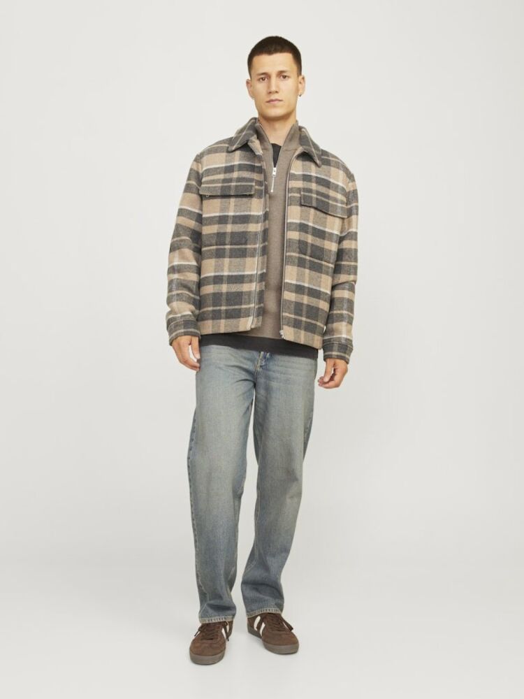 Jack Jones Blamılano Fermuarlı YakaRelax Fit Erkek Kazak 12259664 (1)