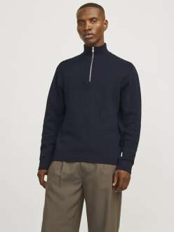 Jack Jones Blamılano Fermuarlı YakaRelax Fit Erkek Kazak 12259664
