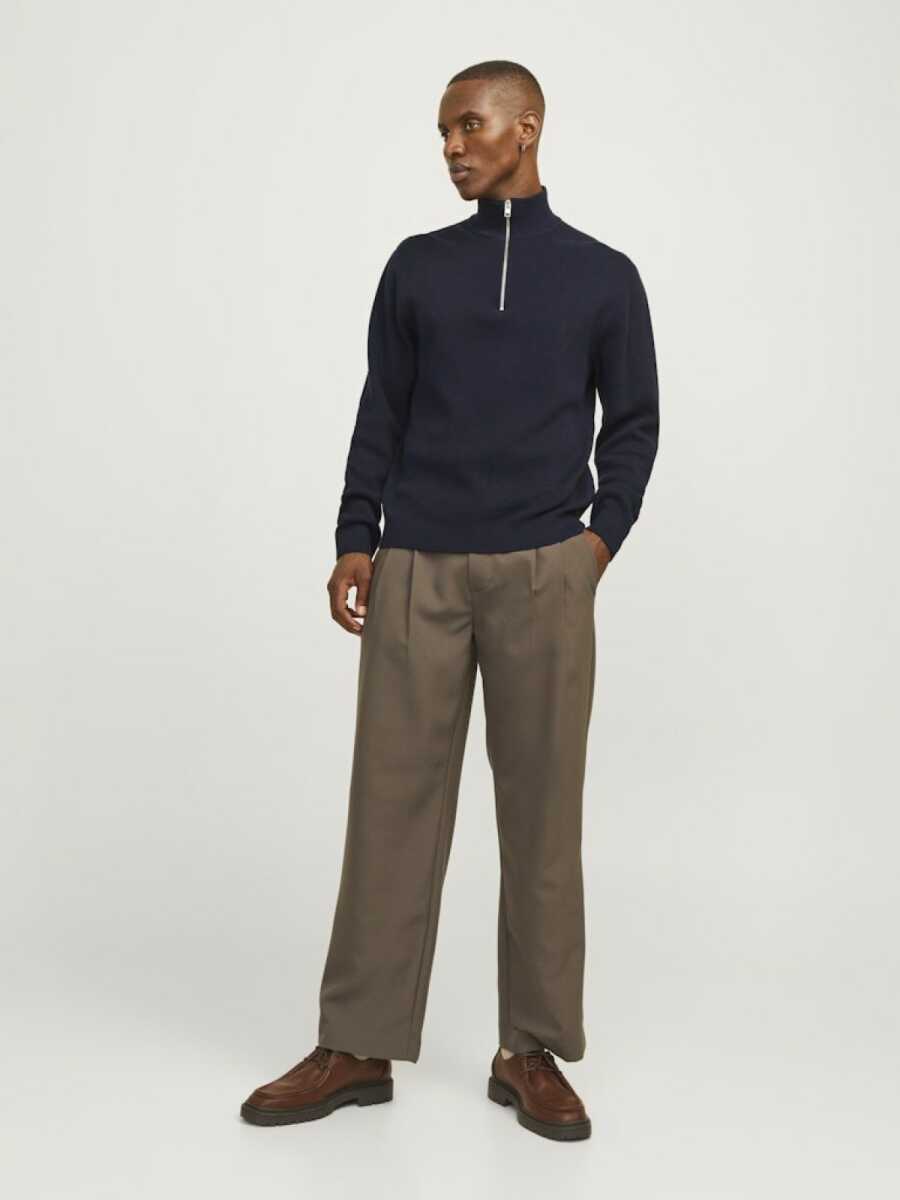 Jack Jones Blamılano Fermuarlı YakaRelax Fit Erkek Kazak 12259664 - 2