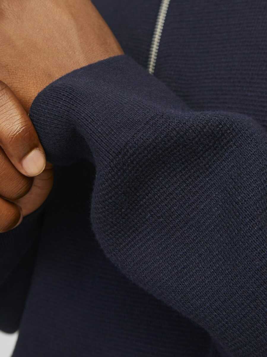 Jack Jones Blamılano Fermuarlı YakaRelax Fit Erkek Kazak 12259664 - 6