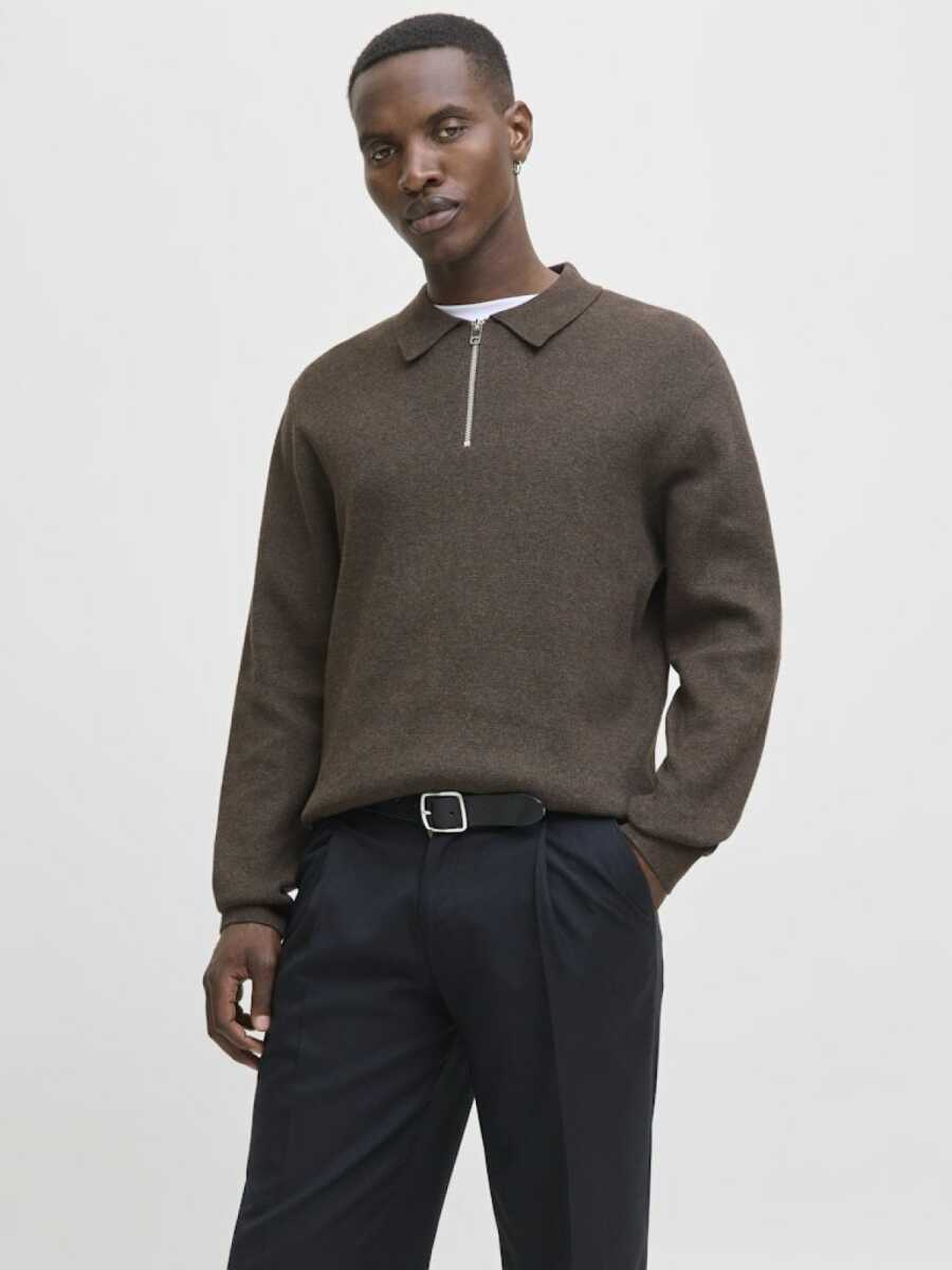 Jack Jones Blamılano Polo Yaka Relax Fit Erkek Kazak 12281743 - 1