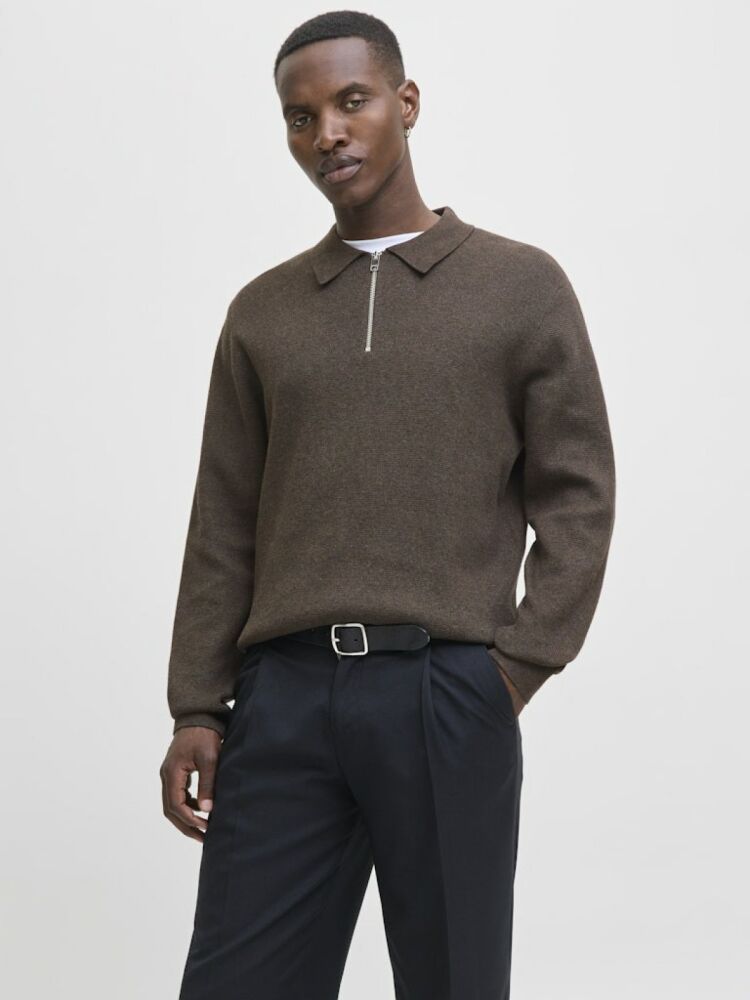 Jack Jones Blamılano Polo Yaka Relax Fit Erkek Kazak 12281743