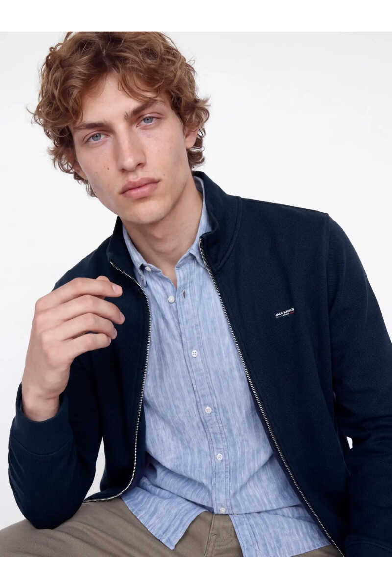 Jack Jones Blualves Structere Fermuarlı Erkek Sweat 12302738 - 3