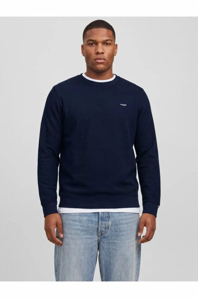Jack Jones Blualves Strure Büyük Beden Erkek Sweat 12303454