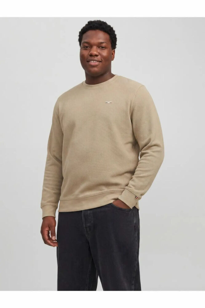 Jack Jones Blualves Strure Büyük Beden Erkek Sweat 12303454
