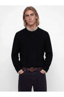 Jack Jones Blucallum Cable Regular Fit Erkek Kazak 12299945 