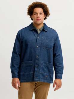 Jack Jones Bluderry Denim Owershırt Büyük Beden Erkek Jean Ceket 12308545