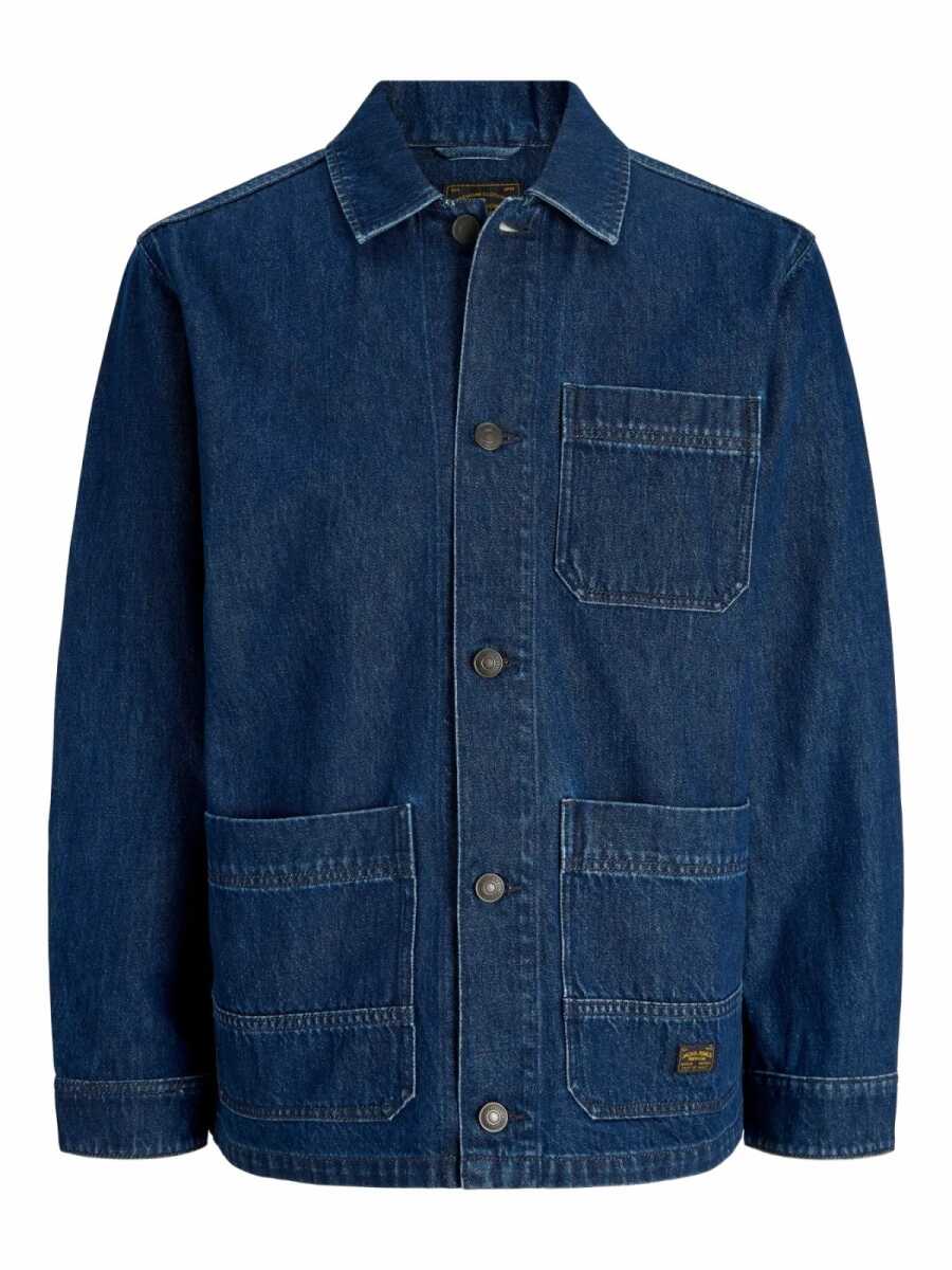 Jack Jones Bluderry Denim Owershırt Büyük Beden Erkek Jean Ceket 12308545 - 5