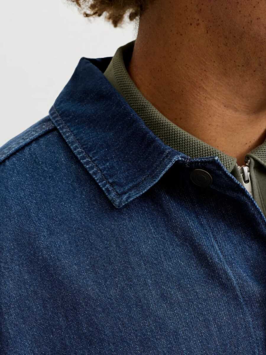 Jack Jones Bluderry Denim Owershırt Büyük Beden Erkek Jean Ceket 12308545 - 8
