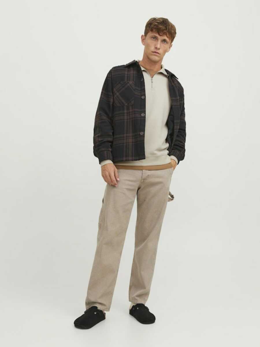 Jack Jones Bradley Fermuarlı Yaka Relax Fit Erkek Sweat 12250747 - 2