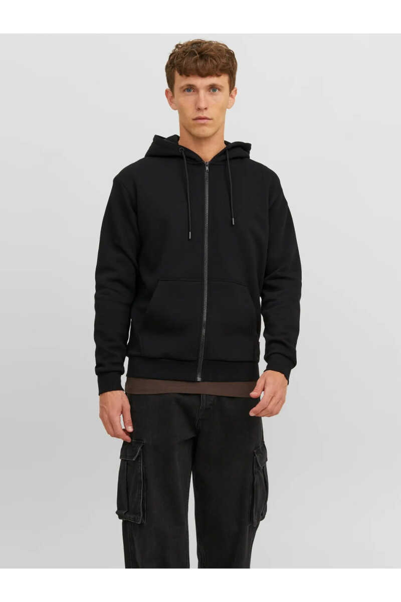 Jack Jones Bradley Relaxed Fit Fermuarlı Kapüşonlu Erkek Sweat 12249342 - 1