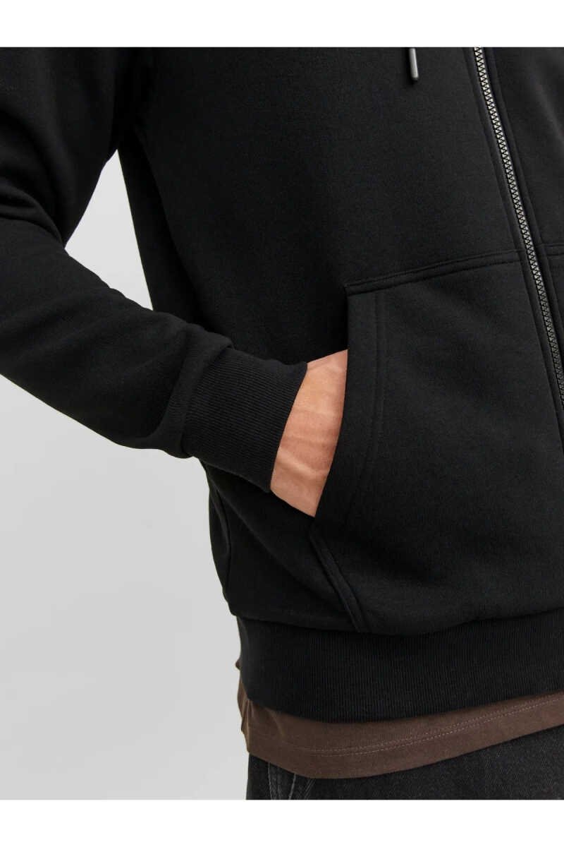 Jack Jones Bradley Relaxed Fit Fermuarlı Kapüşonlu Erkek Sweat 12249342 - 5