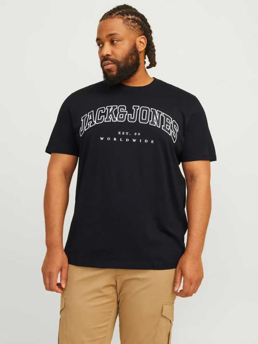 Jack Jones Caleb Varsıty Büyük Beden Erkek Tişört 12258871 - 1