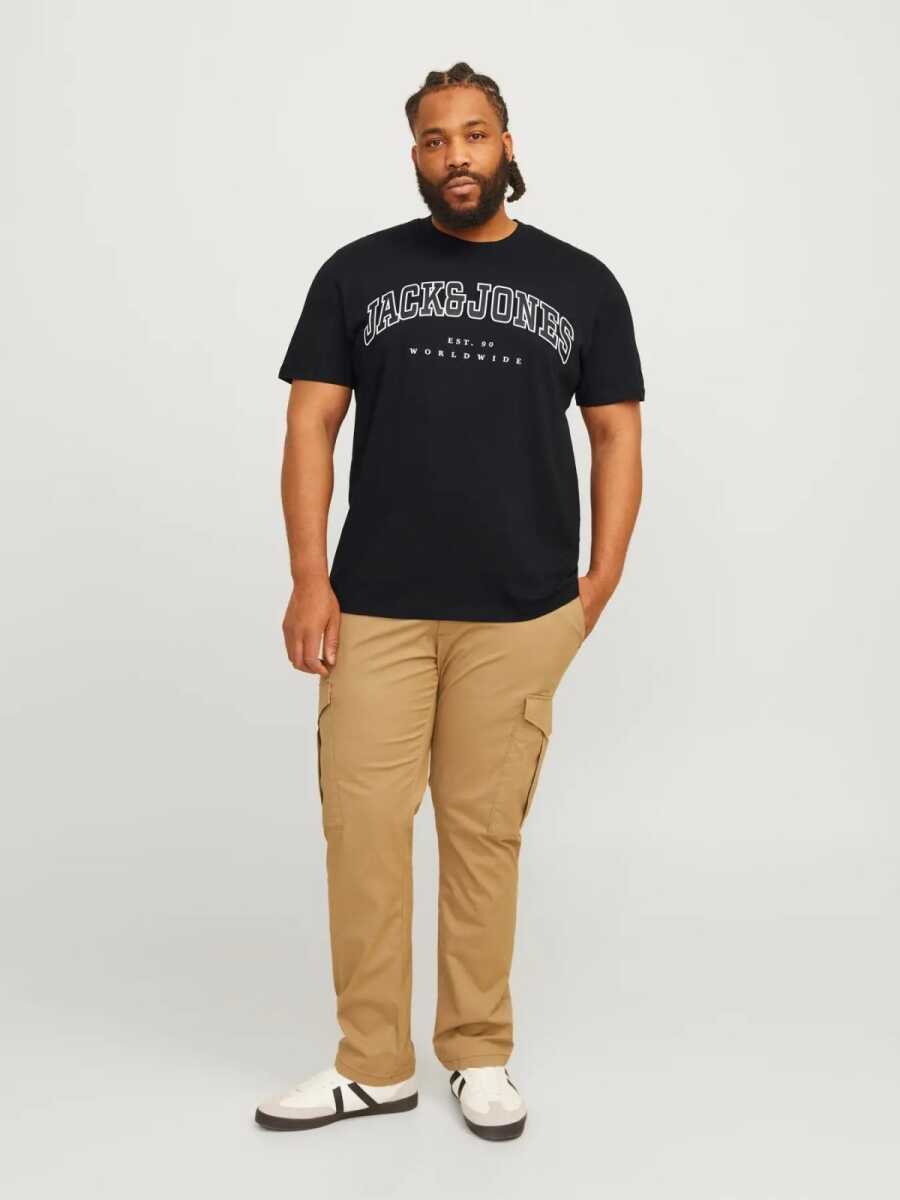 Jack Jones Caleb Varsıty Büyük Beden Erkek Tişört 12258871 - 2