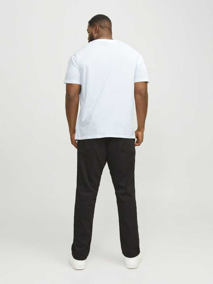 Jack Jones Carp Logo Büyük Beden Erkek Tişört 12184987 - 4