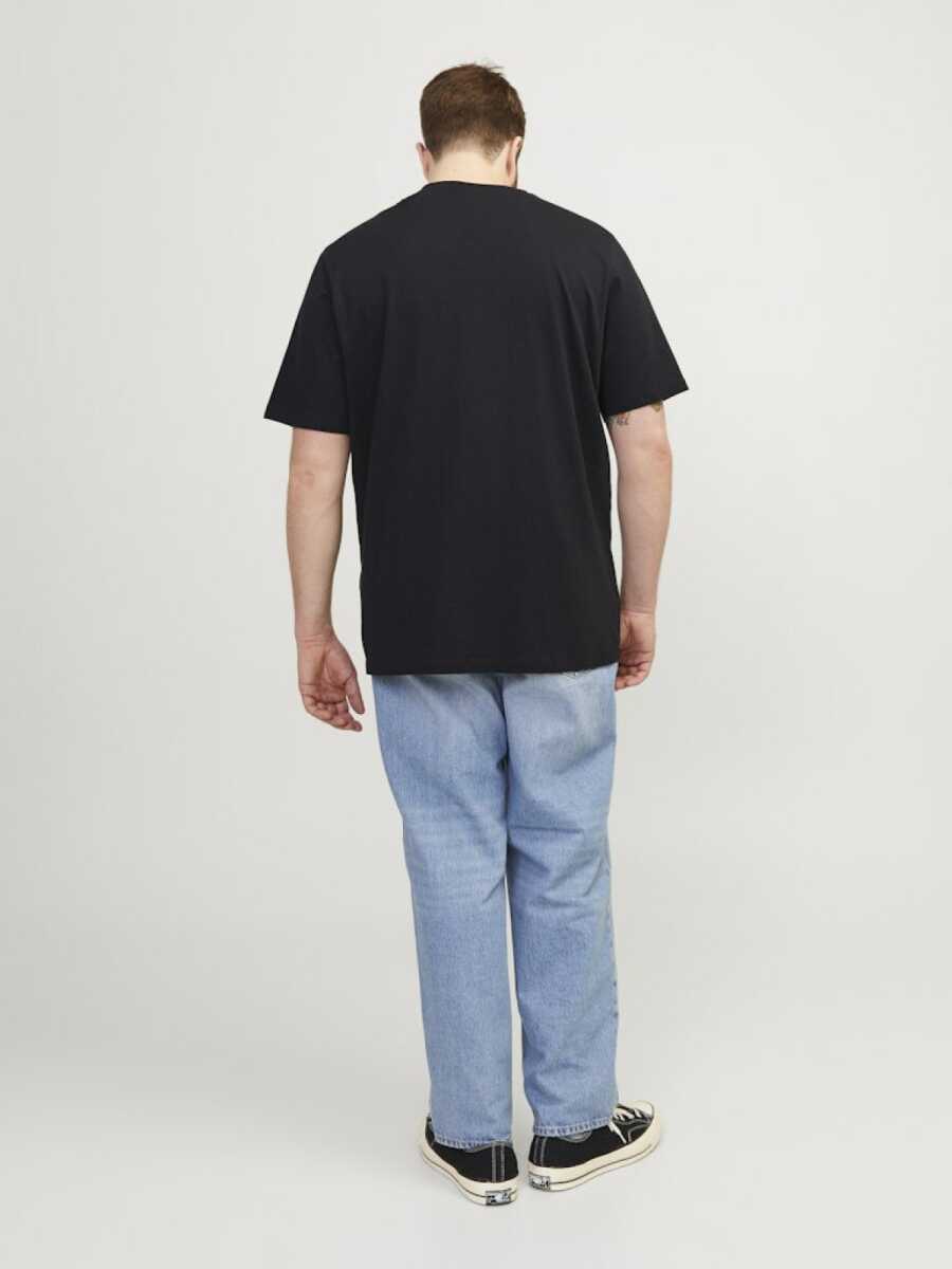 Jack Jones Carp Logo Büyük Beden Erkek Tişört 12184987 - 4