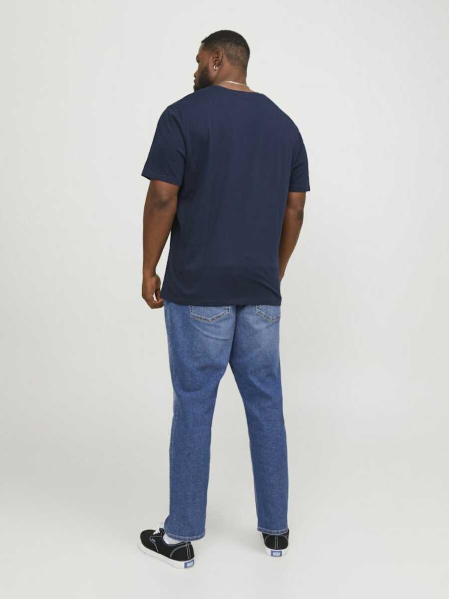 Jack Jones Carp Logo Büyük Beden Erkek Tişört 12184987 - 4