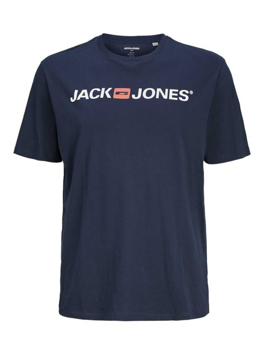Jack Jones Carp Logo Büyük Beden Erkek Tişört 12184987 - 5