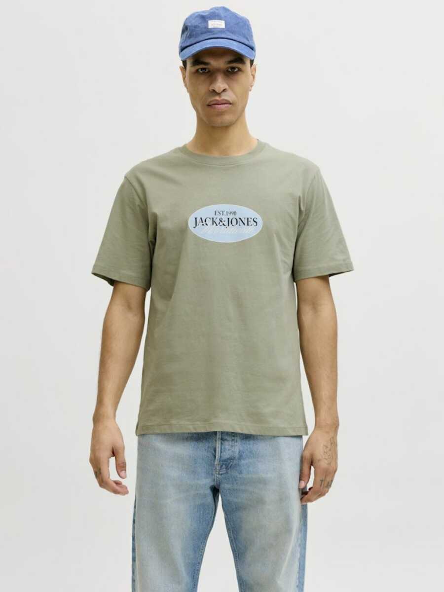 Jack Jones Catskılls Front Logo Regular Fit Erkek Tişört 12297891 - 1